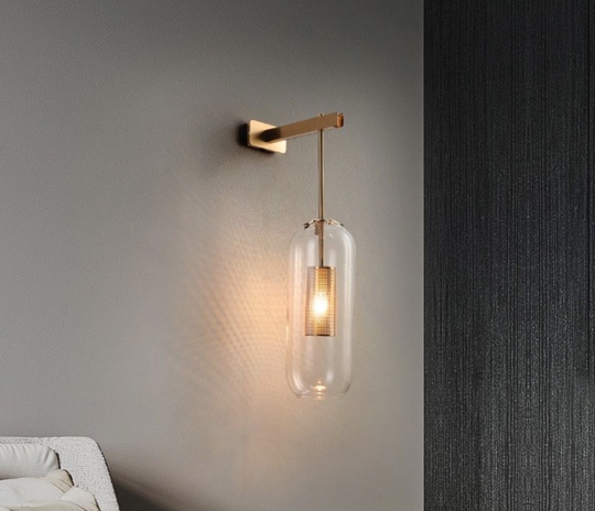 Настенный светильник Perforation, латунь, E14, 10 Вт