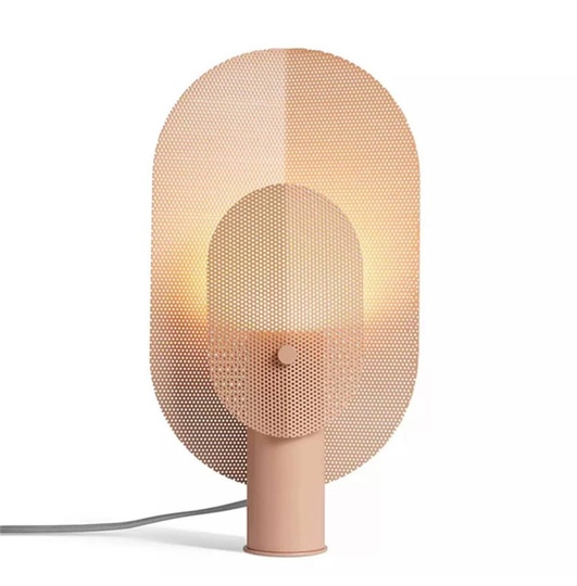 Настольная лампа HELICOPTER 20*40, металл, бордовый