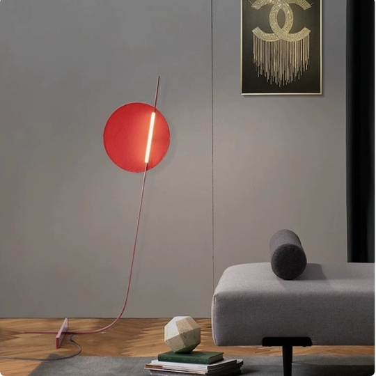 Торшер красный Aerintix, 77*150 см, LED, металл, 15 Вт