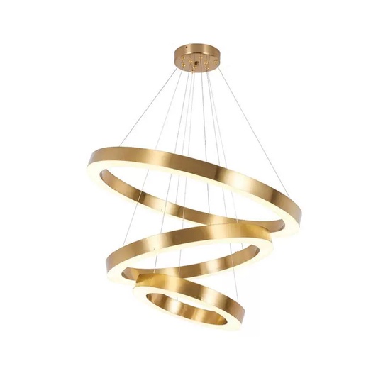 Люстра подвесная, медь, ПММА, IRON 40*60*80 металл, LED.