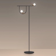 Торшер черный Lumios, 50*170 см, LED, G9*2, металл, 10 Вт