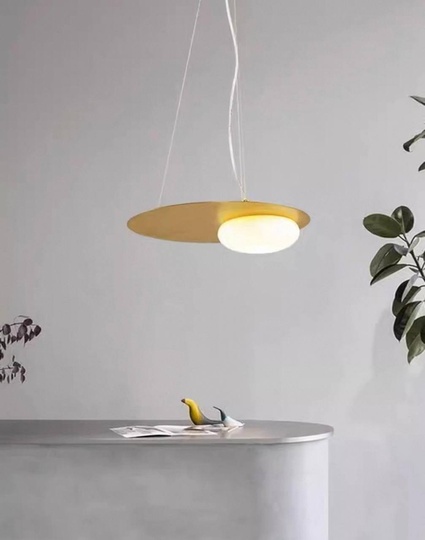 Люстра золотая Avexo, металл, стекло 36*1.5 см, светодиодная, LED