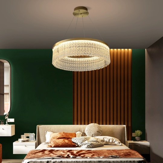 Люстра подвесная BONCUK 80*24 бронза, стекло, металл, LED.