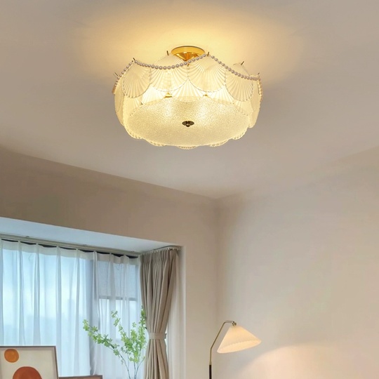 Люстра подвесная, медный, стекло, AGNESS 60*21, металл, E14.