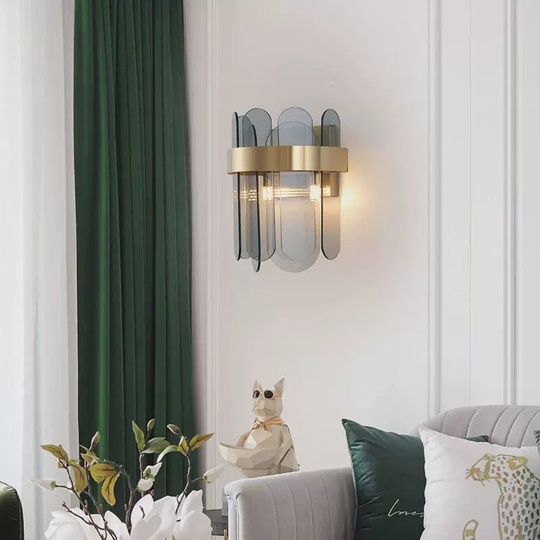 Настенный светильник TILMAN, Бра, 20*25, бронза, металл, G9.