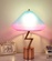 Настольная лампа LIGHTNING 34*42, розовый, металл.