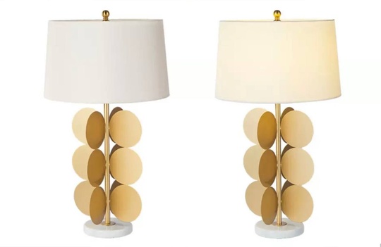 Настольная лампа GLOW 38*68, античная бронза, металл.