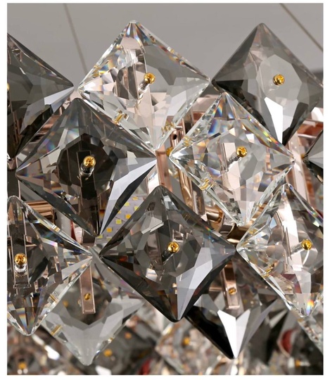 Люстра ERBAY 80*28 золото, стекло, металл, Е14.