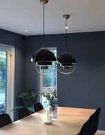 Светильник черный Ovelyn, металл, 38*40 см, Е27