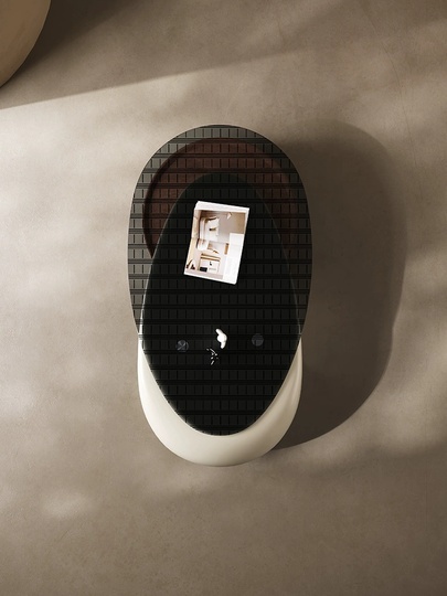 Дизайнерский журнальный стол Ausdy, светлый, современный дизайн, 138х70х37 см.