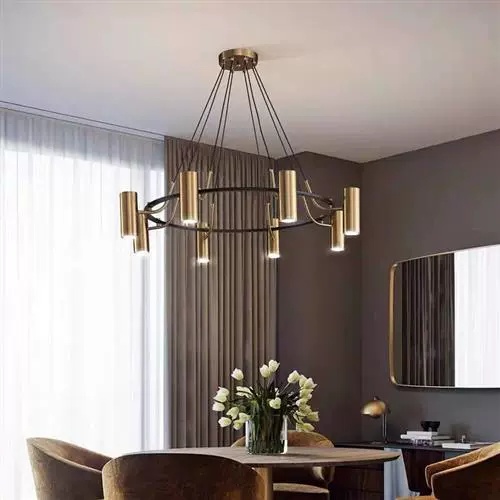 Люстра подвесная, бронза, ПММА, ALAN 110*150, металл, GU10