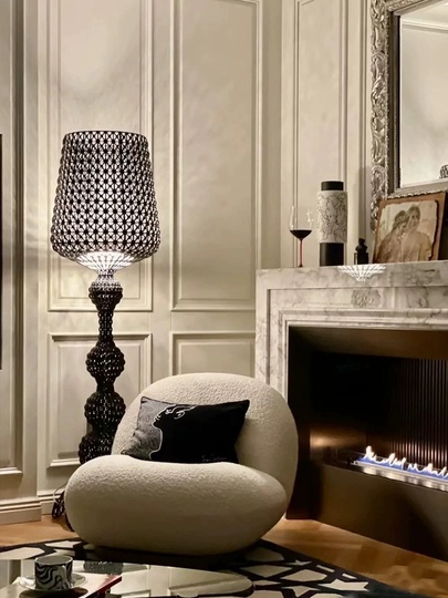 Торшер черный бокал Ezorplix, 50*166 см, LED, ПММА, 24 Вт