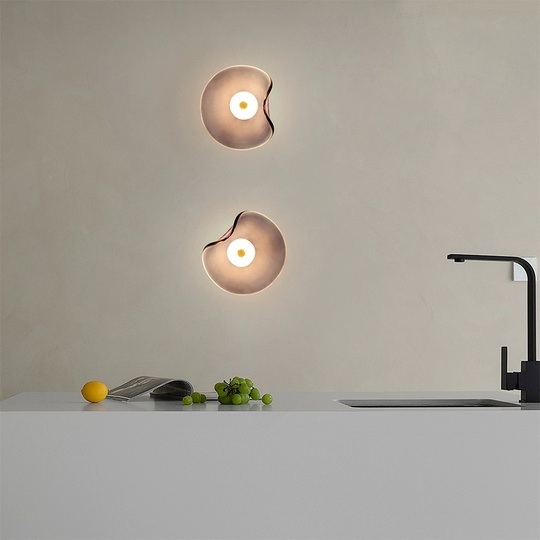 Настенный светильник, Бра, JEROME 25*25 бронза, металл, стекло, LED.