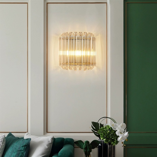 Настенный светильник PARKER, Бра, 26*25,  золотой, металл, E14.