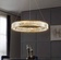 Люстра подвесная, медь, хрусталь, MASON 50*8 металл, LED