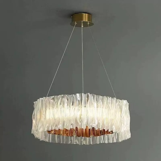 Люстра золотая Ultrivex, металл, 40*20 см, светодиодная, LED