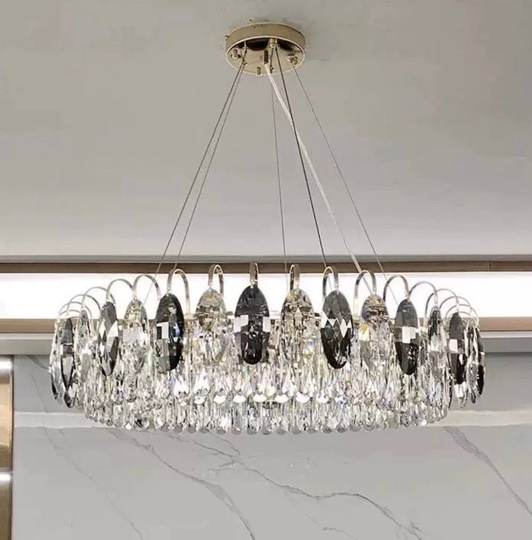 Подвесной светильник BURAK 80*20, золотой, кристалл, металл,  LED.