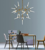 Подвесной светильник, медная, DEVIENT 60*100, стекло, металл, G4.