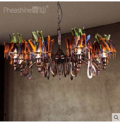 Дизайнерский светильник белый Eleviox, 88*48 см, led, e14, железо, мех