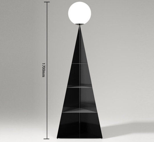 Торшер напольный черный. Напольный светильник MAI HE MAI Дизайнерский со стеклянным шарообразным плафоном на черной угловой стойке Standing, E27, 10 Вт