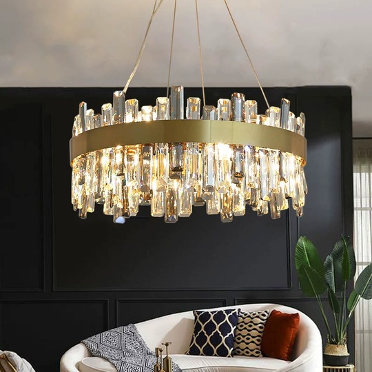 Люстра подвесная, медный, кристалл, BEAUTIFUL 60*25, металл, E14.