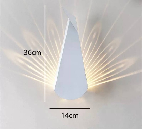 Настенный светильник, БРА EMRE 14*36, белый, металл, LED.