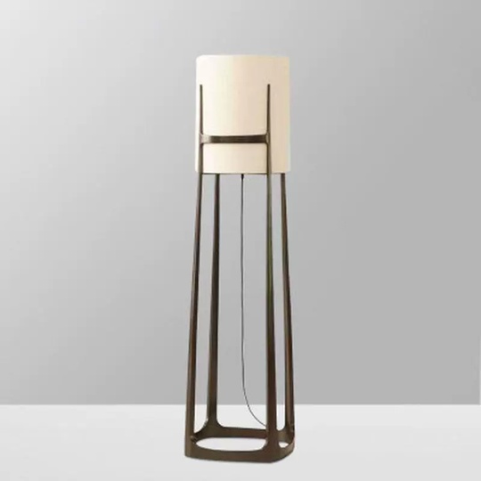 Торшер бронза, молочный Login 44*160, LED, металл, ПММА