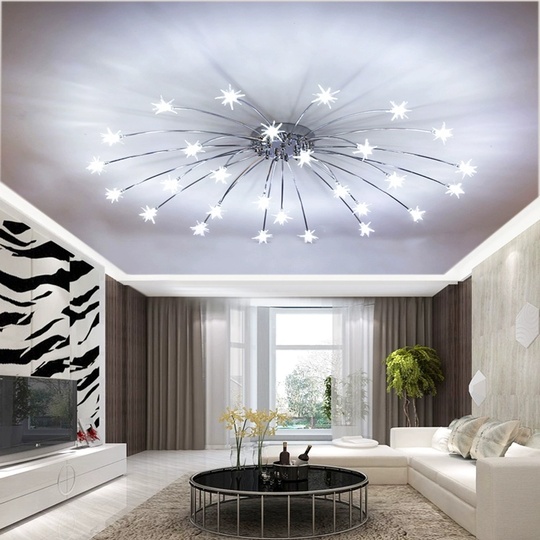 Люстра серебряная Elymbra, металл, стекло, 105*18 см, G4