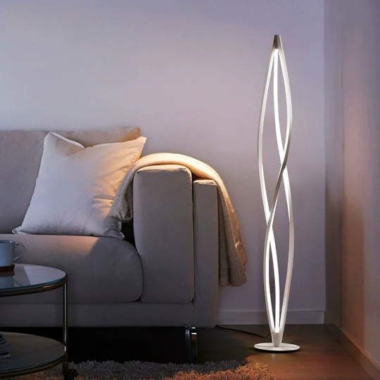 Торшер белый Zenere white 18*18*120 см, LED, ПММА, 14 Вт