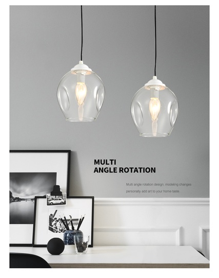 Дизайнерский светильник белый Oxilume, 20*66 см, лампа накаливания, led, алюминий, стекло