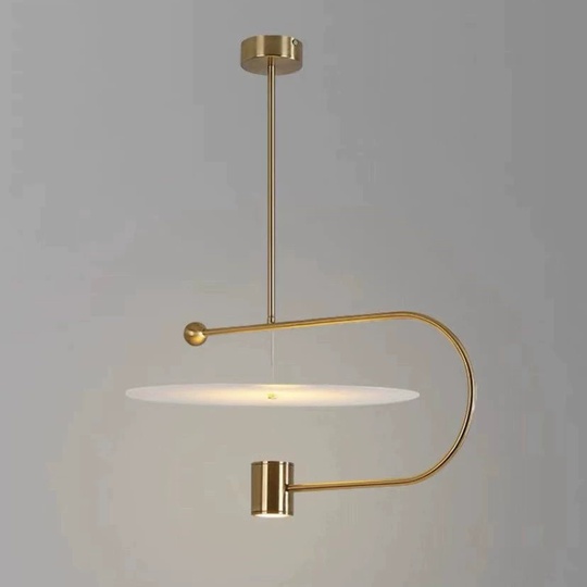 Светильник подвесной, бронза, Ellevap, металл, 90*38 см, LED