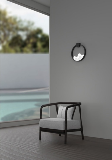 Настенный светильник черный, Lightstar Enna, 30 см, LED, 8 Вт