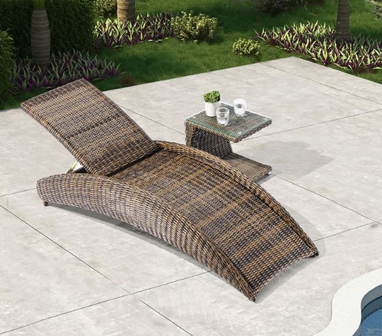 Шезлонг из ротанга SUNNY