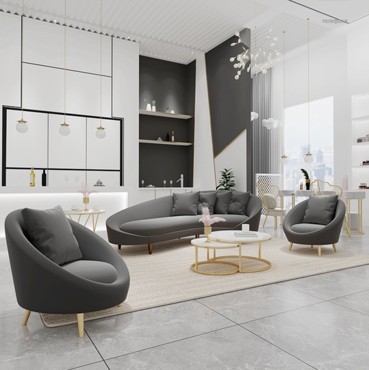 Прямой диван темно-серый Morosos, механизм нераскладной, 170х65х80