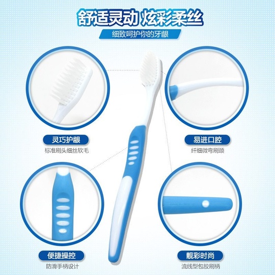 Зубная щетка Soft Bioaqua, мягкая, 0.039 кг, Китай, голубая, зеленая, фиолетовая, оранжевая, розовая