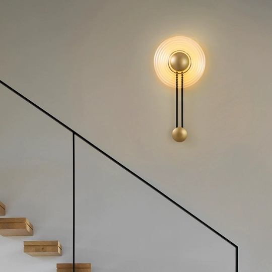 Настенный светильник бронза АМIRA, Бра, 35*65, стекло, металл, LED.