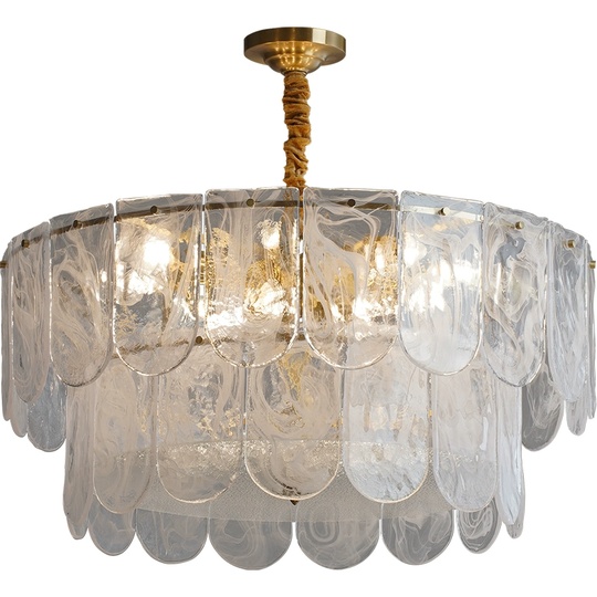 Люстра подвесная, медный, стекло, FINN 80*37 металл, E14.