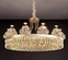 Подвесной светильник OSMAN 50*35, золотой, кристалл, металл,  LED.