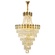 Люстра подвесная, золото, кристалл, LARK 80*130 металл, E14.
