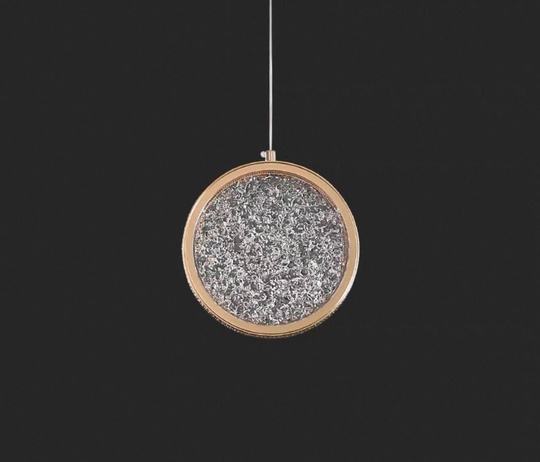 Светильник подвесной золото-серебро Elyvox, металл, 15*18 см, LED