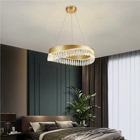 Люстра подвесная, медь, кристалл, GUNHAN 100*25, металл, LED.