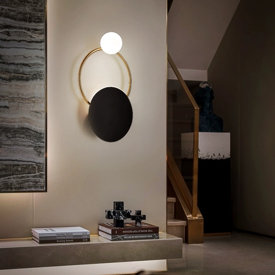 Настенный светильник BERRIK, Бра,  черный, металл, G4.