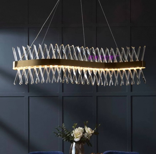 Люстра подвесная, медный, стекло, STYLISH 100*30, металл, LED.