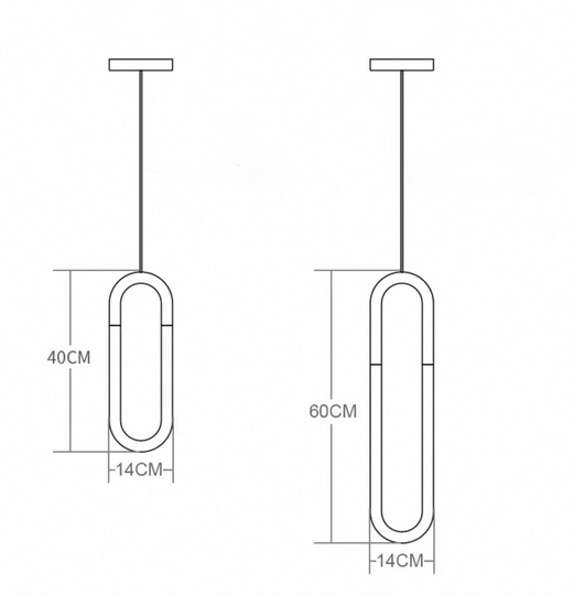 Светильник подвесной, бронзовый, Eldrisign, металл, 14*80 см, светодиодная, LED