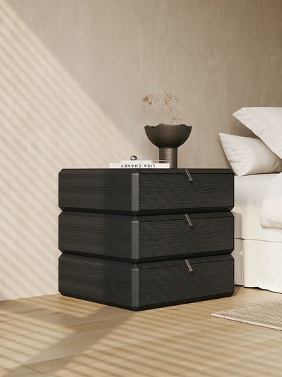 Тумбочка прикроватная, крутящиеся ящики, 3 ящ., 50х40х48 см