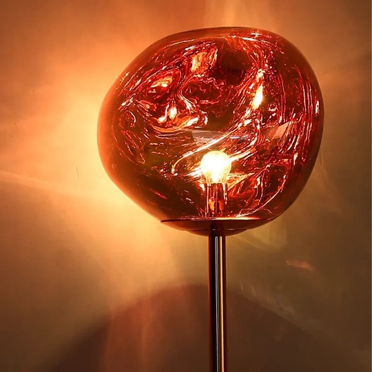 Торшер розовое золото Glow, 52*145 см, светодиодный, Е27, металл, 20 Вт