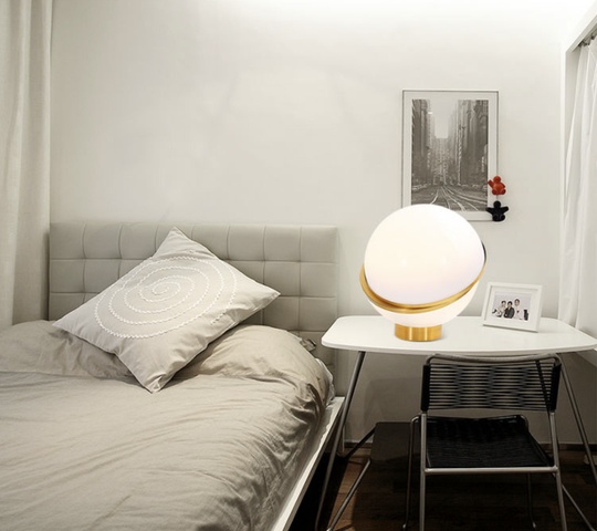 Лампа настольная круглая Mini Crescent, 32*33 см, светодиодная, E27