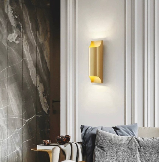 Настенный светильник, Бра, HORACE 10*30, медный, медь, G9.