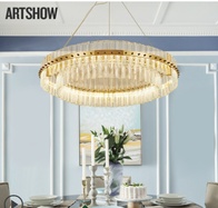 Дизайнерский светильник 120*70*15 см светодиодный, led, железо, хрусталь, китай