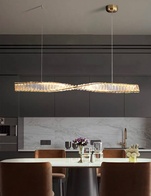 Люстра подвесная, бронза, хрусталь, JACK 150*8 металл, LED